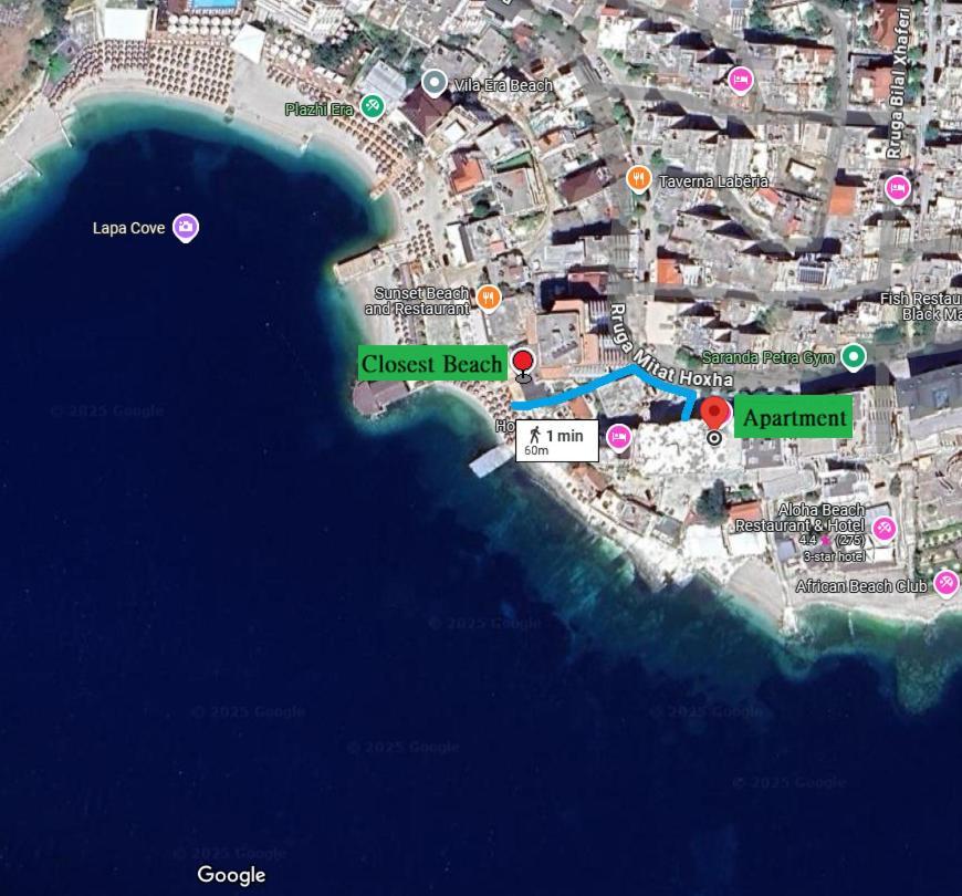 The Hill Sea View Apartment Sarandë エクステリア 写真